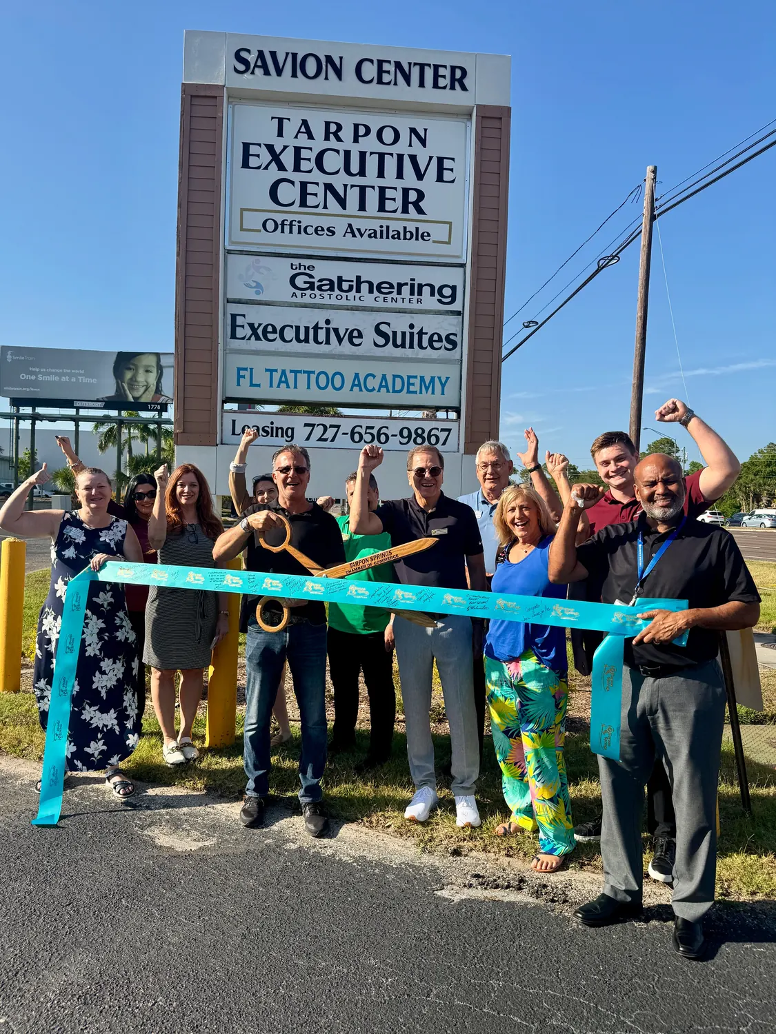 Ribbon cutting at the grand opening