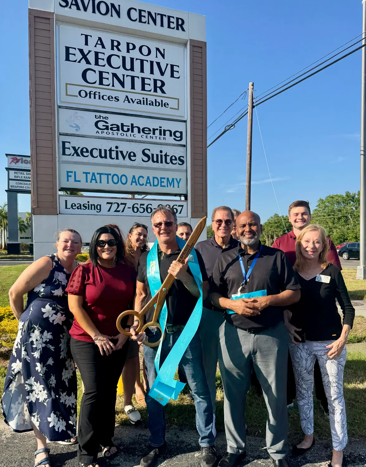 Ribbon cutting celebration