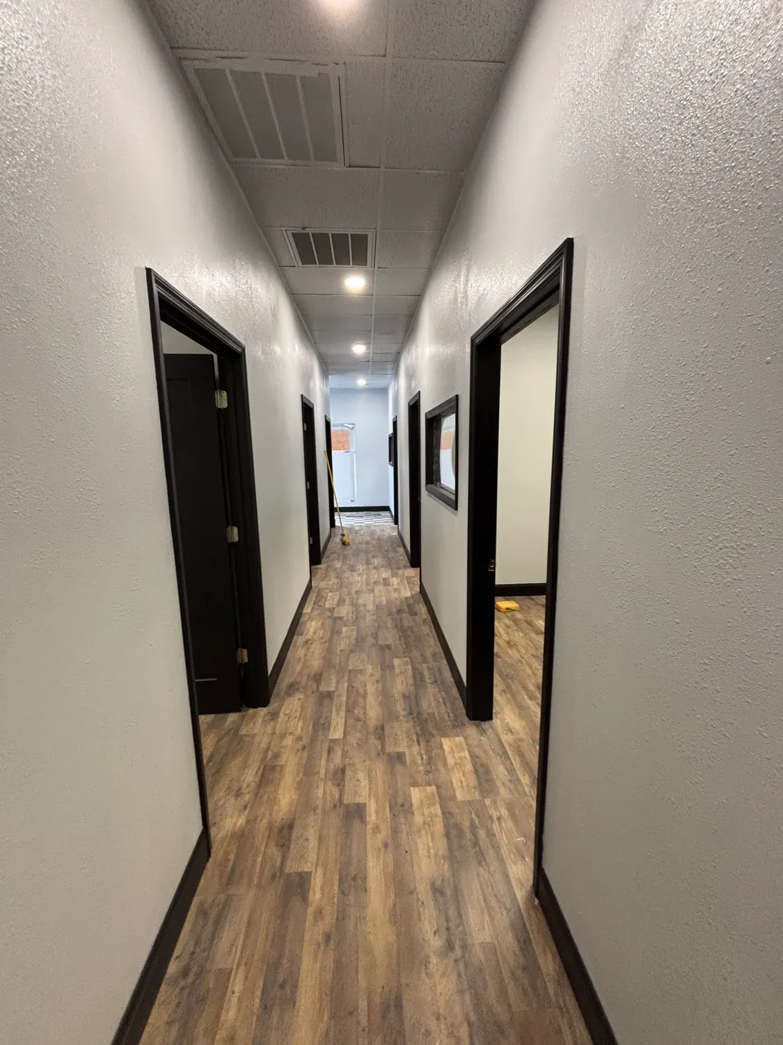 Bright interior hallway